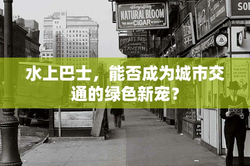 水上巴士，能否成为城市交通的绿色新宠？