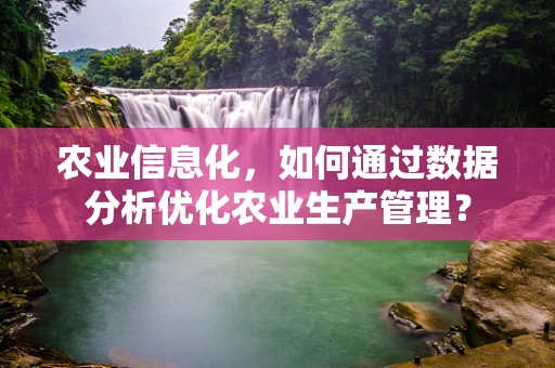 农业信息化，如何通过数据分析优化农业生产管理？