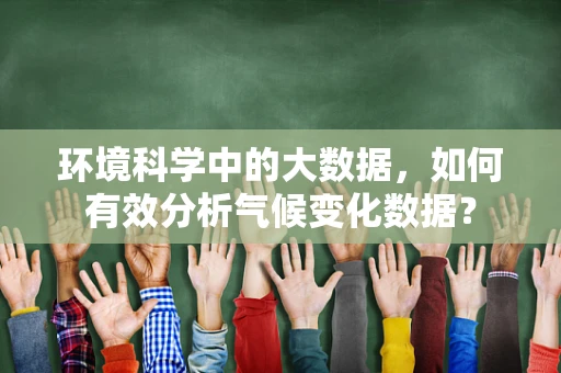环境科学中的大数据，如何有效分析气候变化数据？