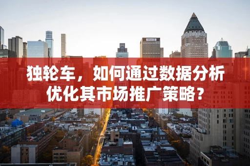 独轮车，如何通过数据分析优化其市场推广策略？
