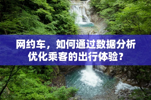 网约车，如何通过数据分析优化乘客的出行体验？