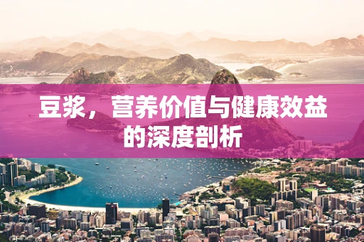 豆浆，营养价值与健康效益的深度剖析