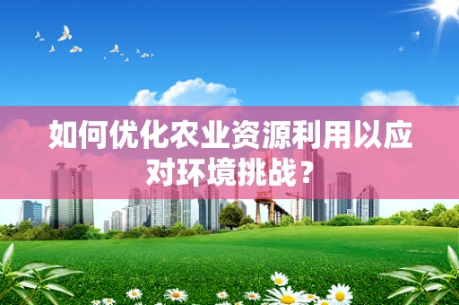 如何优化农业资源利用以应对环境挑战？