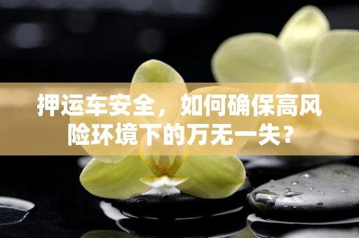 押运车安全，如何确保高风险环境下的万无一失？