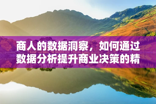 商人的数据洞察，如何通过数据分析提升商业决策的精准度？