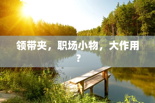 领带夹，职场小物，大作用？