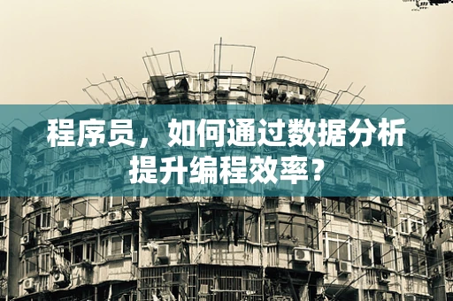 程序员，如何通过数据分析提升编程效率？