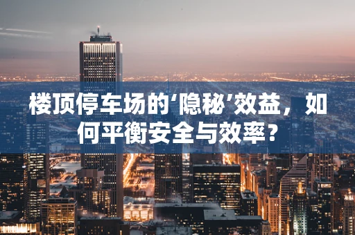 楼顶停车场的‘隐秘’效益，如何平衡安全与效率？