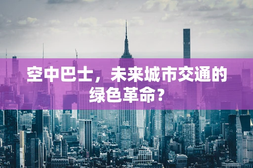 空中巴士，未来城市交通的绿色革命？