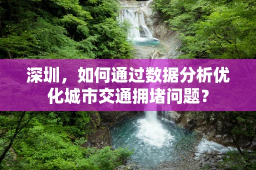 深圳，如何通过数据分析优化城市交通拥堵问题？