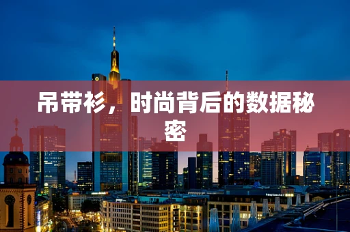 吊带衫，时尚背后的数据秘密