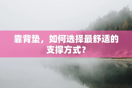 靠背垫，如何选择最舒适的支撑方式？