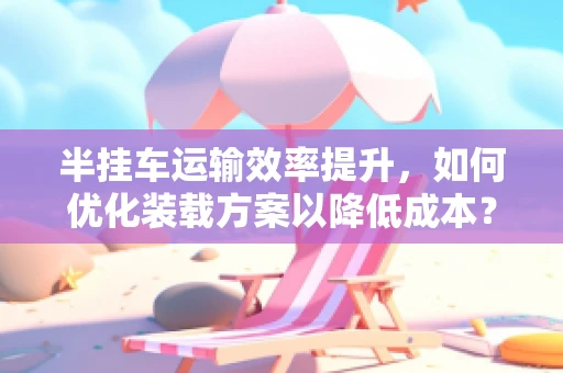 半挂车运输效率提升，如何优化装载方案以降低成本？