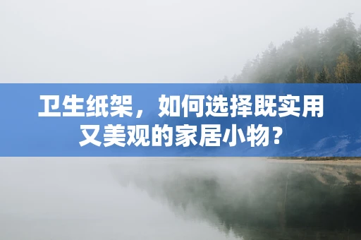 卫生纸架，如何选择既实用又美观的家居小物？
