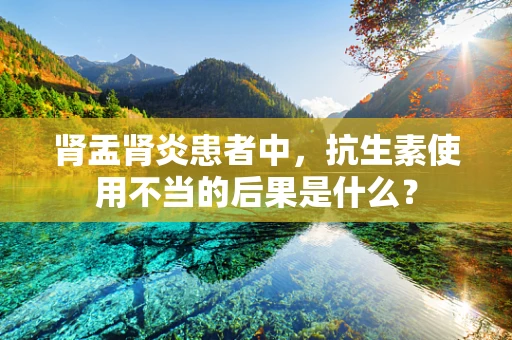 肾盂肾炎患者中，抗生素使用不当的后果是什么？