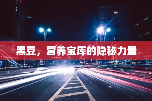 黑豆，营养宝库的隐秘力量