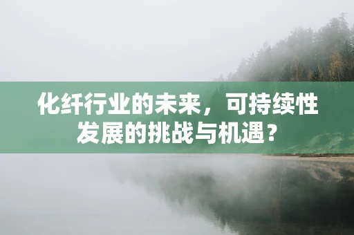 化纤行业的未来，可持续性发展的挑战与机遇？