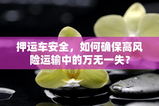 押运车安全，如何确保高风险运输中的万无一失？
