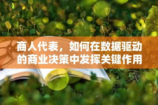 商人代表，如何在数据驱动的商业决策中发挥关键作用？