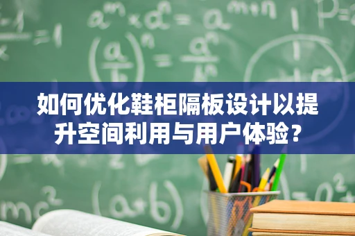 如何优化鞋柜隔板设计以提升空间利用与用户体验？