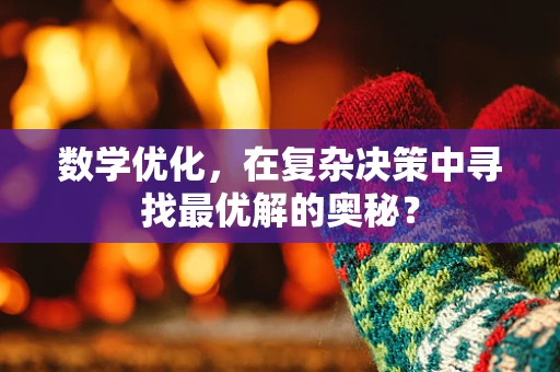 数学优化，在复杂决策中寻找最优解的奥秘？