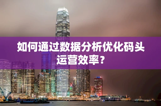 如何通过数据分析优化码头运营效率？