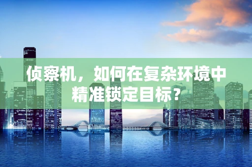 侦察机，如何在复杂环境中精准锁定目标？