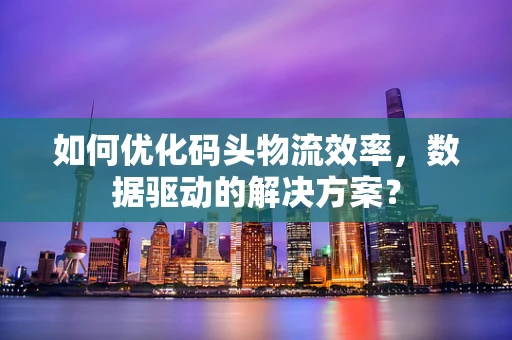 如何优化码头物流效率，数据驱动的解决方案？