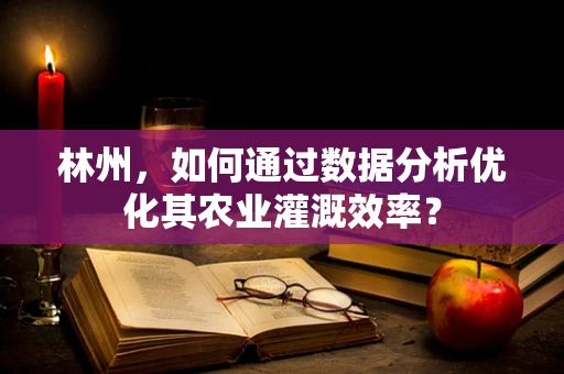 林州，如何通过数据分析优化其农业灌溉效率？