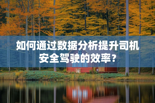 如何通过数据分析提升司机安全驾驶的效率？