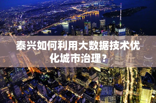 泰兴如何利用大数据技术优化城市治理？