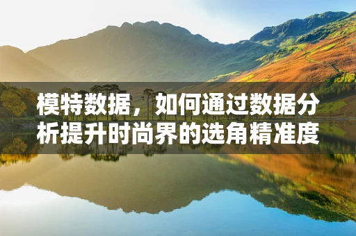 模特数据，如何通过数据分析提升时尚界的选角精准度？