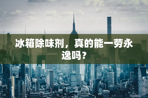 冰箱除味剂，真的能一劳永逸吗？
