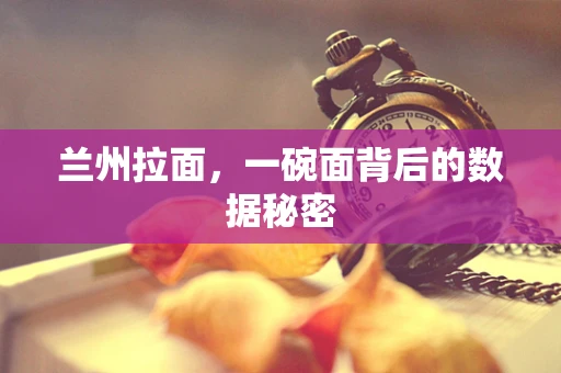 兰州拉面，一碗面背后的数据秘密