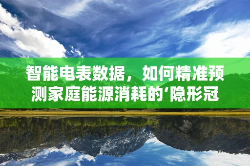 智能电表数据，如何精准预测家庭能源消耗的‘隐形冠军’？