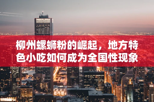 柳州螺蛳粉的崛起，地方特色小吃如何成为全国性现象？