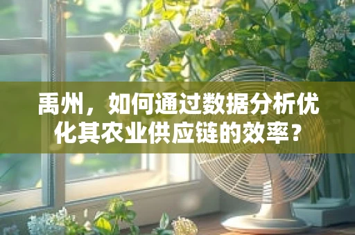 禹州，如何通过数据分析优化其农业供应链的效率？