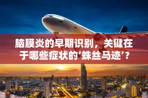 脑膜炎的早期识别，关键在于哪些症状的‘蛛丝马迹’？