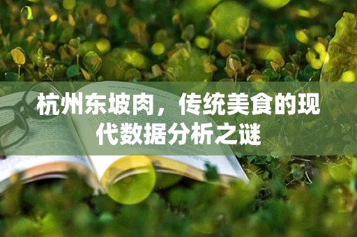杭州东坡肉，传统美食的现代数据分析之谜