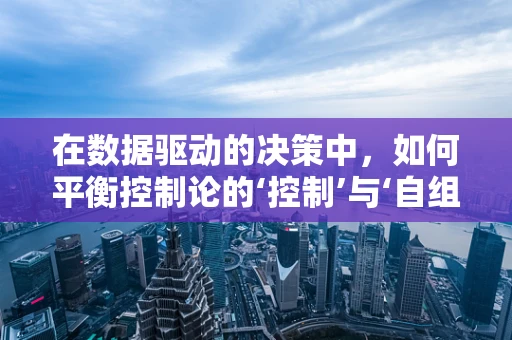 在数据驱动的决策中，如何平衡控制论的‘控制’与‘自组织’？
