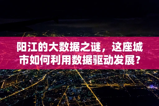 阳江的大数据之谜，这座城市如何利用数据驱动发展？