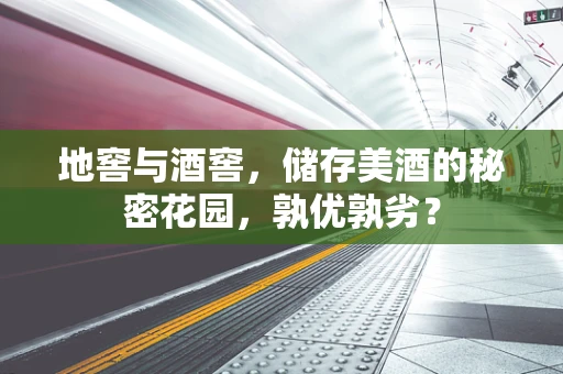 地窖与酒窖，储存美酒的秘密花园，孰优孰劣？