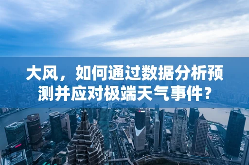 大风，如何通过数据分析预测并应对极端天气事件？