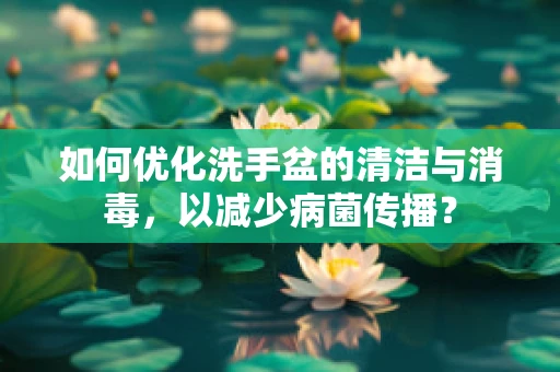 如何优化洗手盆的清洁与消毒，以减少病菌传播？