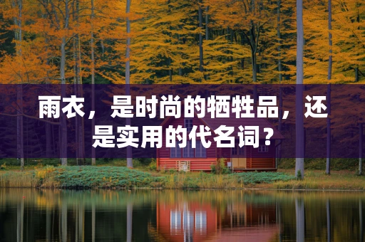 雨衣，是时尚的牺牲品，还是实用的代名词？