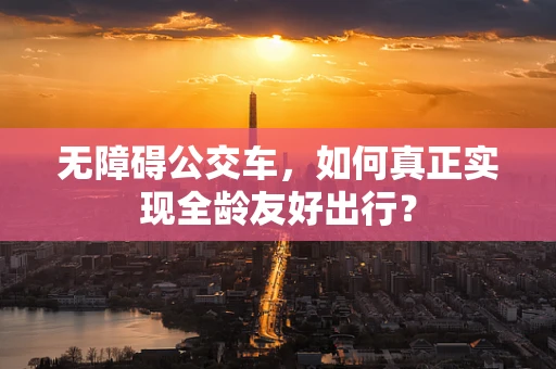 无障碍公交车，如何真正实现全龄友好出行？