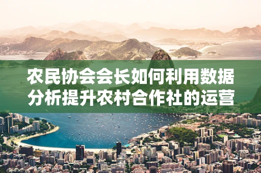 农民协会会长如何利用数据分析提升农村合作社的运营效率？