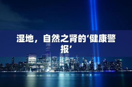 湿地，自然之肾的‘健康警报’