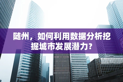 随州，如何利用数据分析挖掘城市发展潜力？