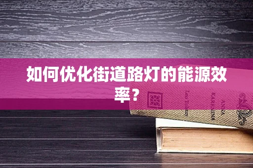 如何优化街道路灯的能源效率？